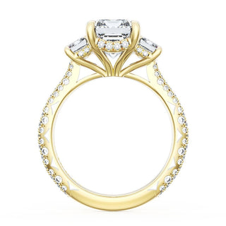 Emerald 3-Stone Engagement Ring