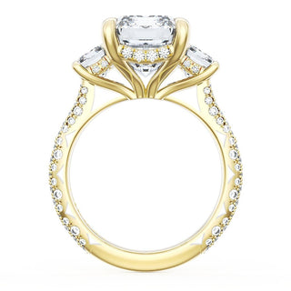 Emerald 3-Stone Engagement Ring