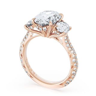 Oval 3-Stone Engagement Ring