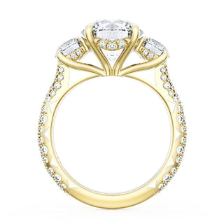 Round 3-Stone Engagement Ring