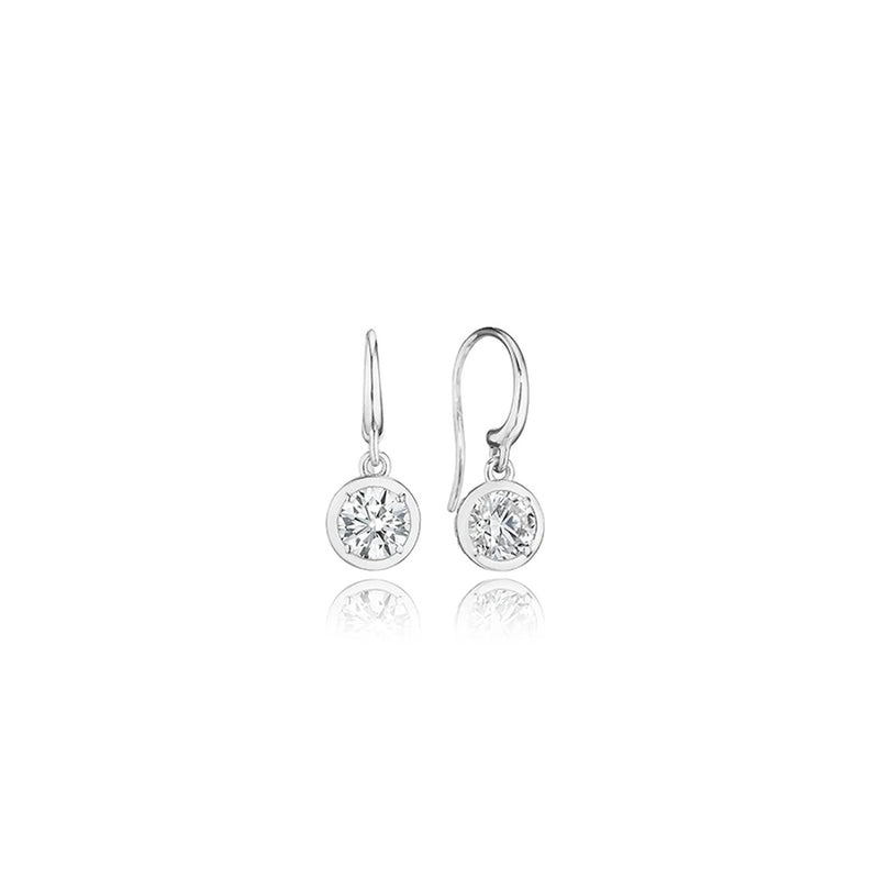 Diamond French Wire Earring - 1ct