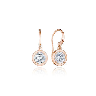 Diamond French Wire Earring - 3.08ct
