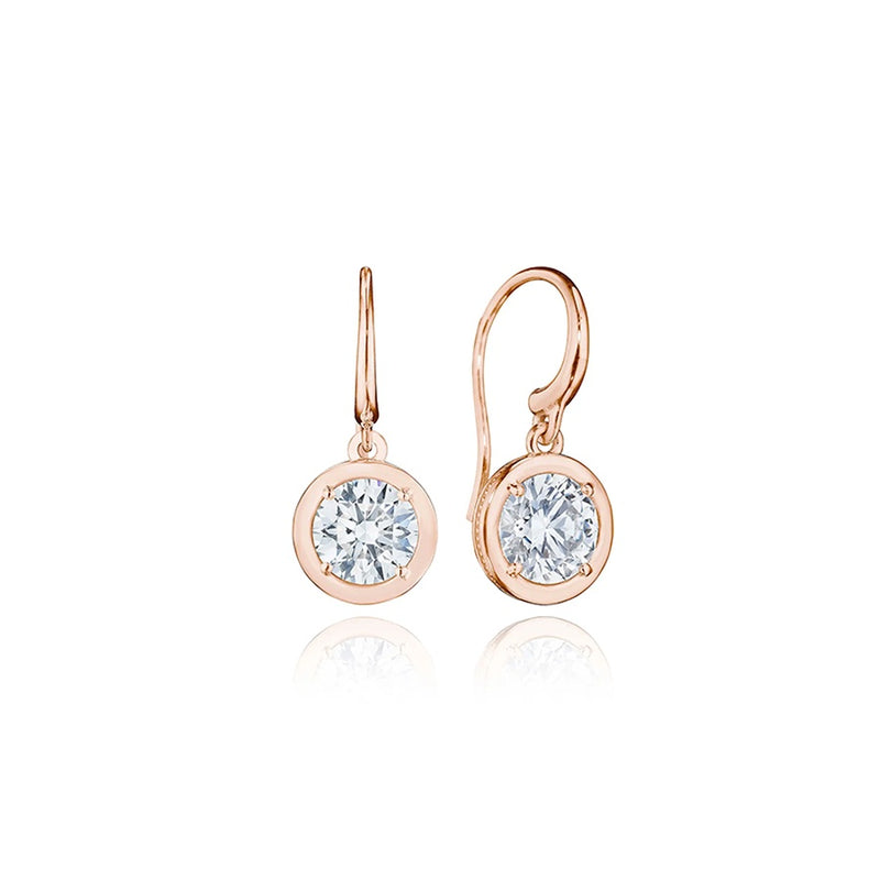 Diamond French Wire Earring - 3.08ct
