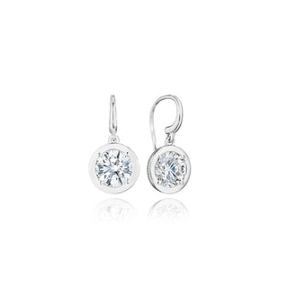 Diamond French Wire Earring - 4.08ct