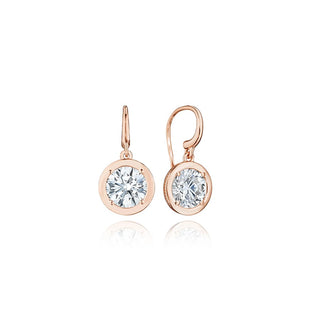 Diamond French Wire Earring - 4.08ct
