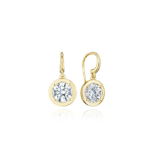 Diamond French Wire Earring - 4.08ct