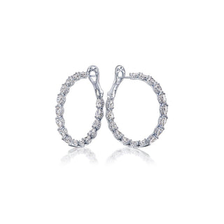 Diamond Hoop Earrings