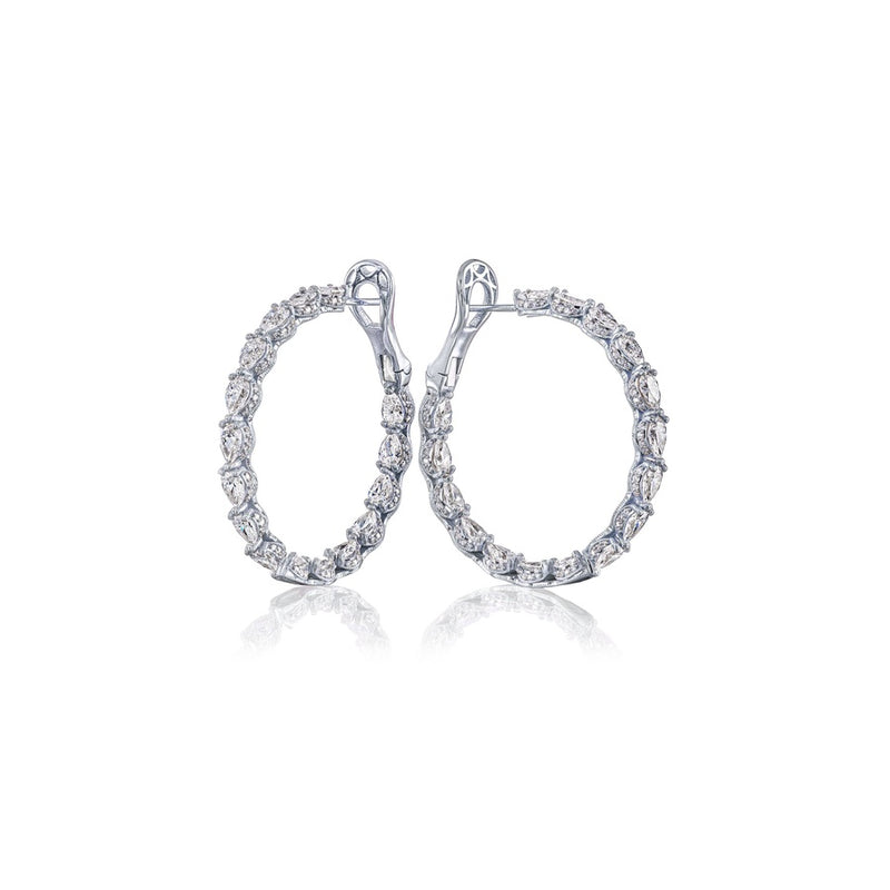 Diamond Hoop Earrings