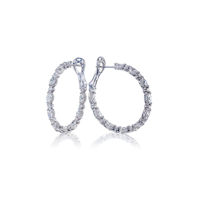 Diamond Hoop Earrings