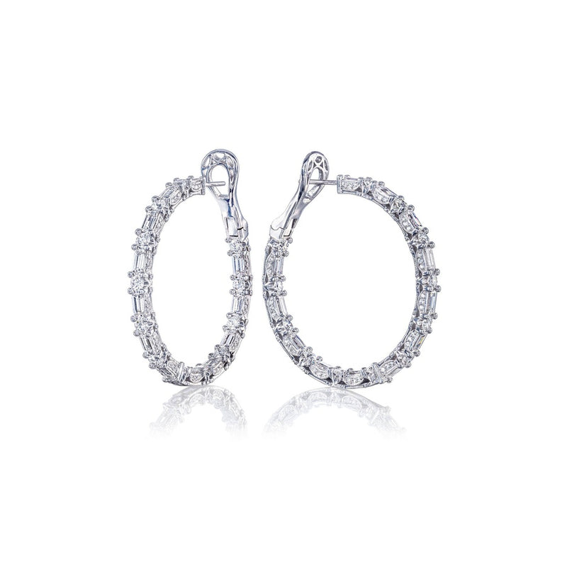 Diamond Hoop Earrings