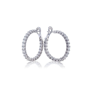 Diamond Hoop Earrings