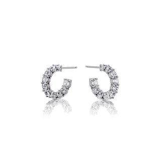 Diamond Huggie Earrings