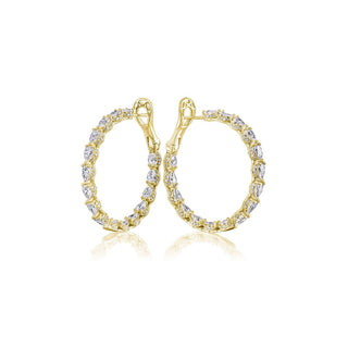 Diamond Hoop Earrings