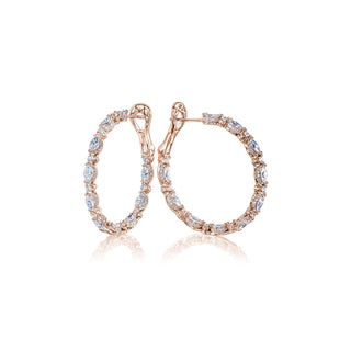 Diamond Hoop Earrings