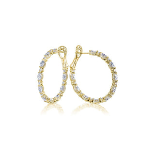 Diamond Hoop Earrings