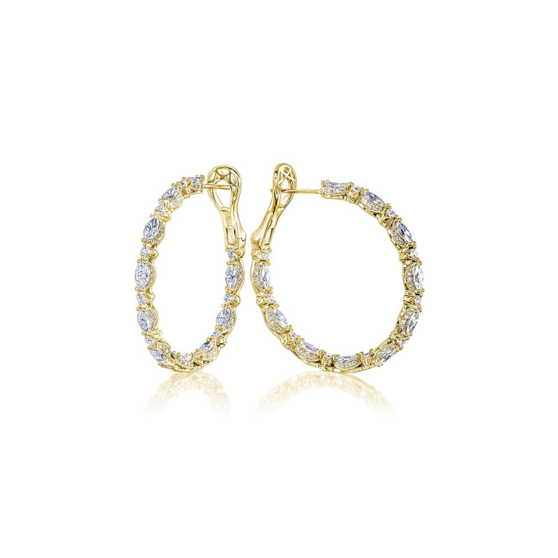 Diamond Hoop Earrings