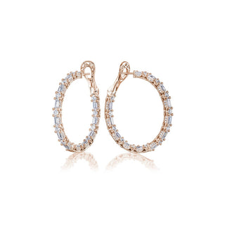 Diamond Hoop Earrings