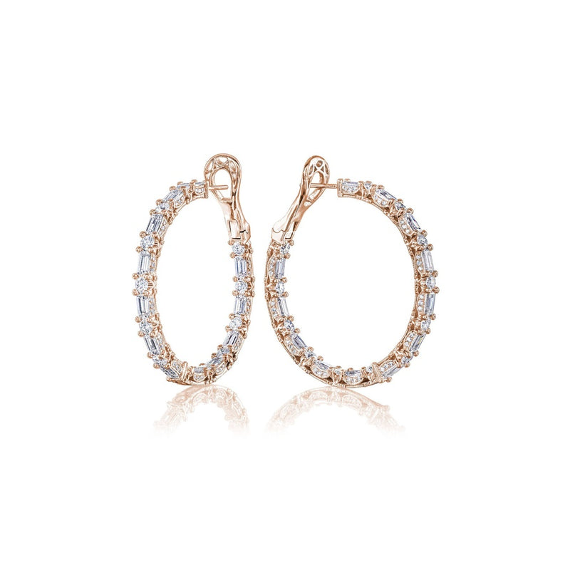 Diamond Hoop Earrings