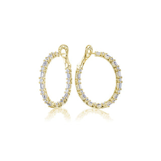 Diamond Hoop Earrings