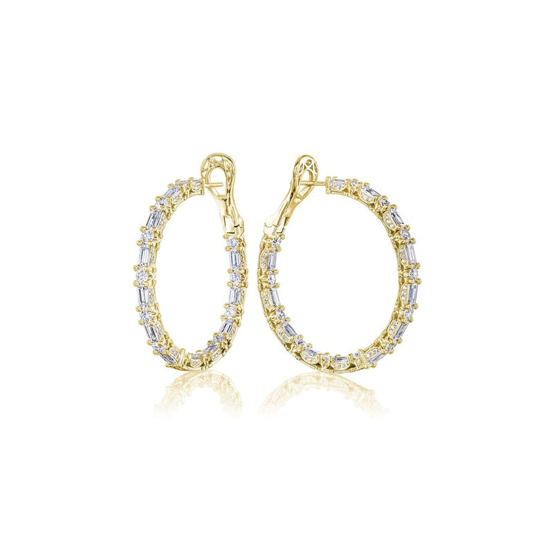 Diamond Hoop Earrings