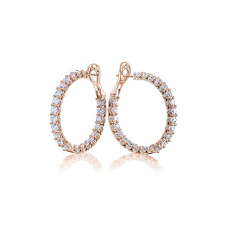 Diamond Hoop Earrings
