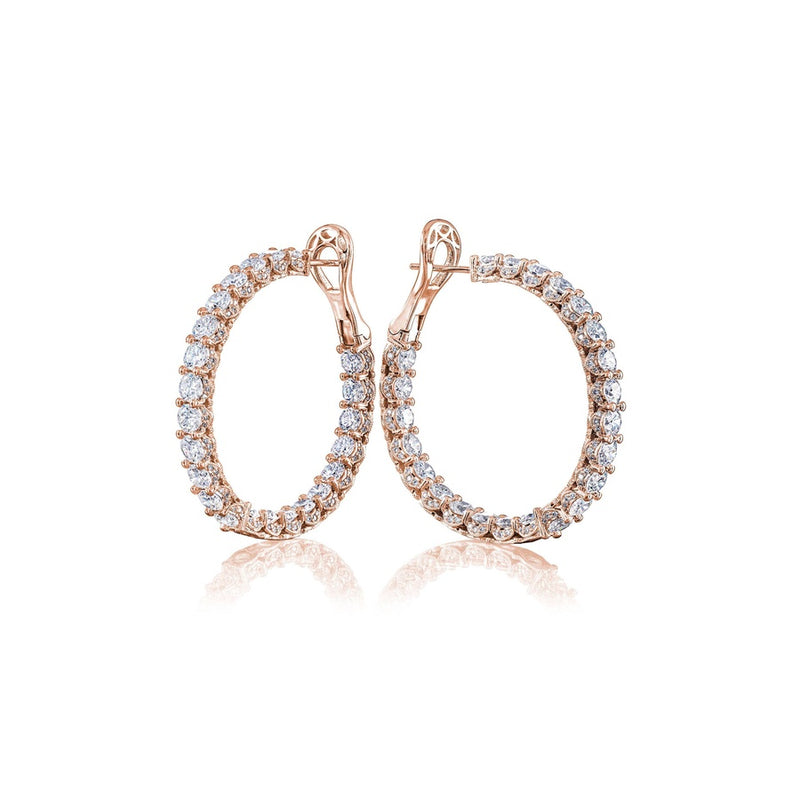 Diamond Hoop Earrings