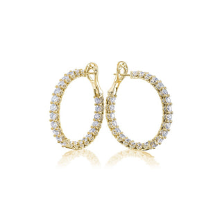 Diamond Hoop Earrings