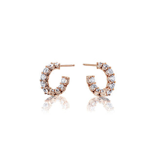 Diamond Huggie Earrings