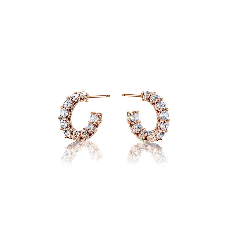 Diamond Huggie Earrings