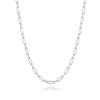 Petite Link Necklace in 14kt Rose Gold