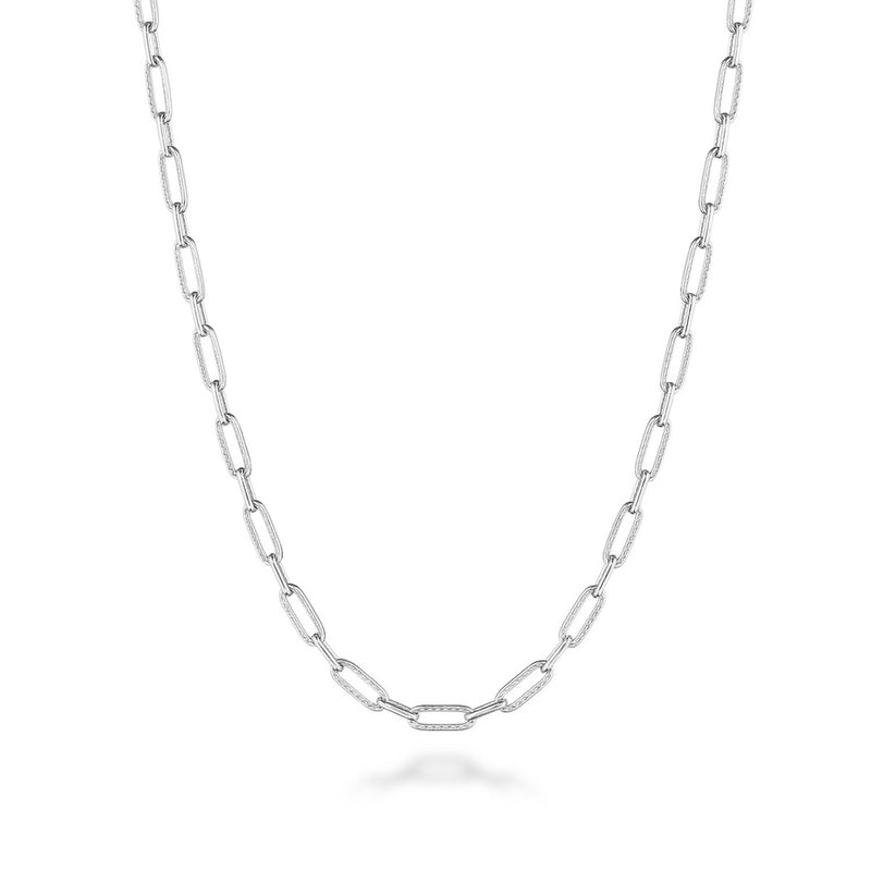 Petite Link Necklace in 14kt Rose Gold