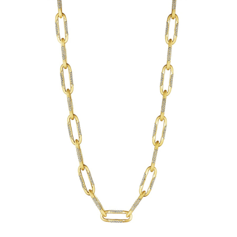 Large Link Necklace in 18kt Yellow Gold
