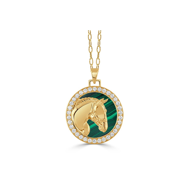 Doves by Doron Paloma Equestrian Pendant P10755MC