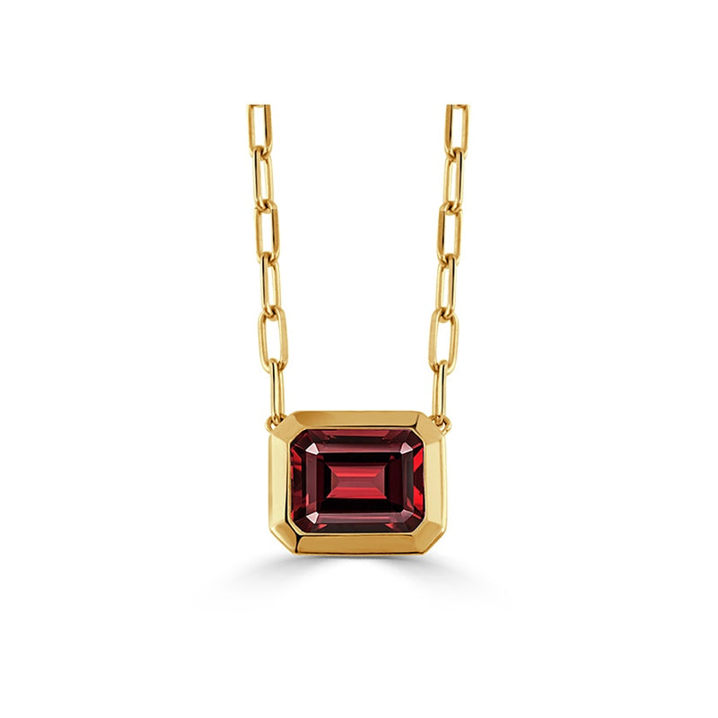 Doves by Doron Paloma Garnet Necklace N10077GT