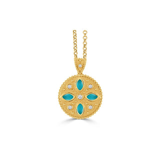 Doves by Doron Paloma Justinian Pendant P10435TQ-Y