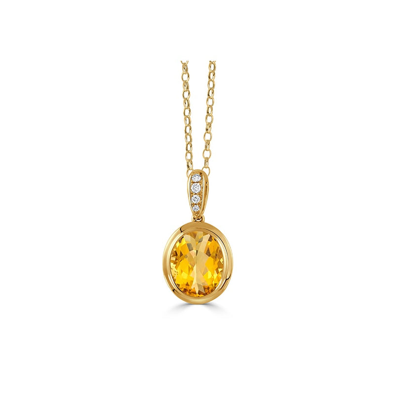 Doves by Doron Paloma Limoncello Pendant P10726CT