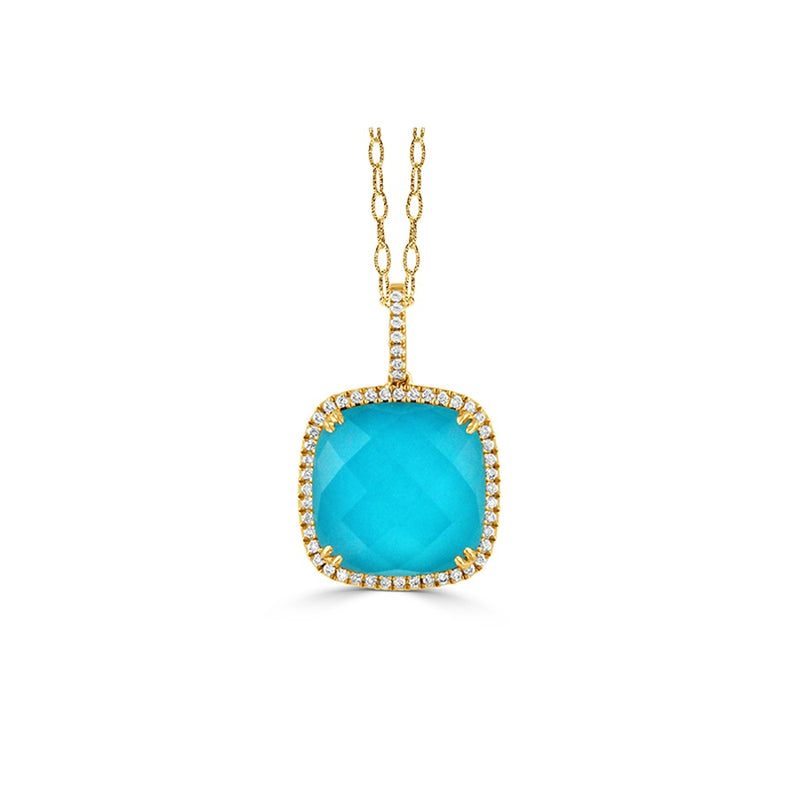 Doves by Doron Paloma St. Barths Pendant P7287TQ-Y