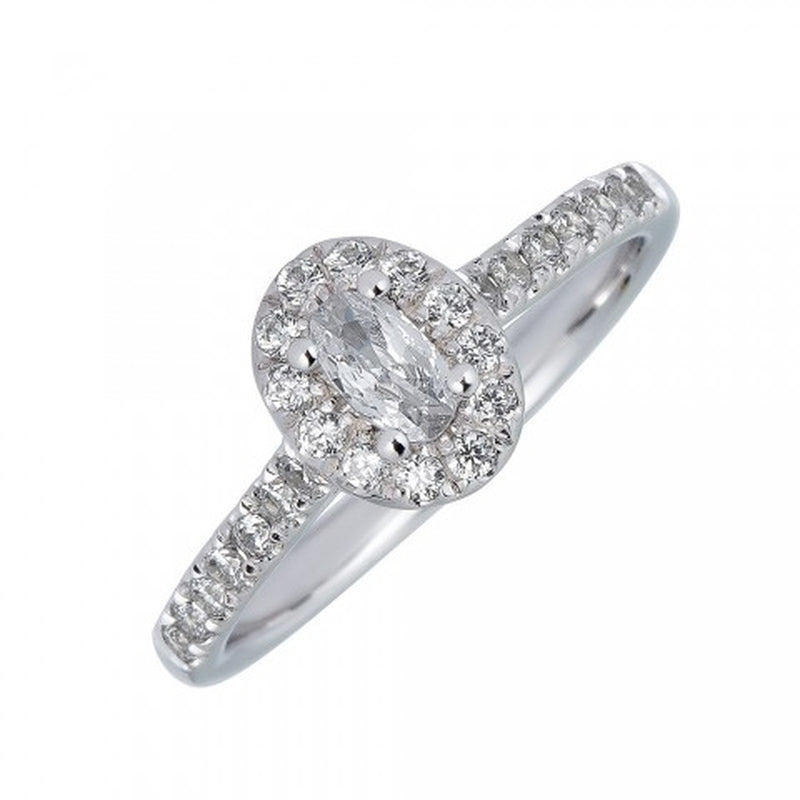 .20CT;24=.30CTW I1GH OVAL HALO