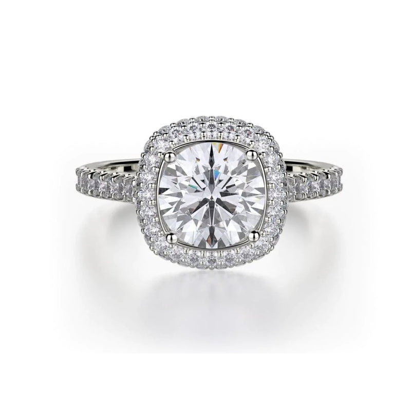 82=.68CTW CUSHION HALO