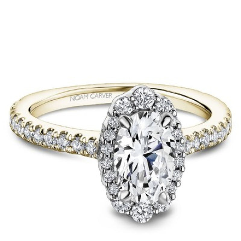 1CT OV CZ 42=.53CTW HALO E/R