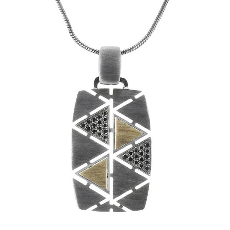 30=.21TW 14KR/SS PENDANT