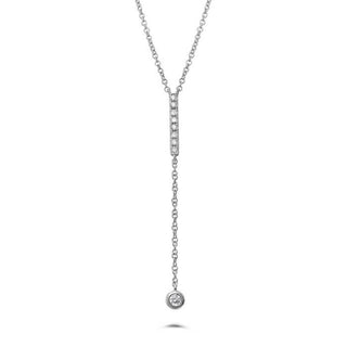 9=.14CTW DIA LARIAT STYLE NECKLACE