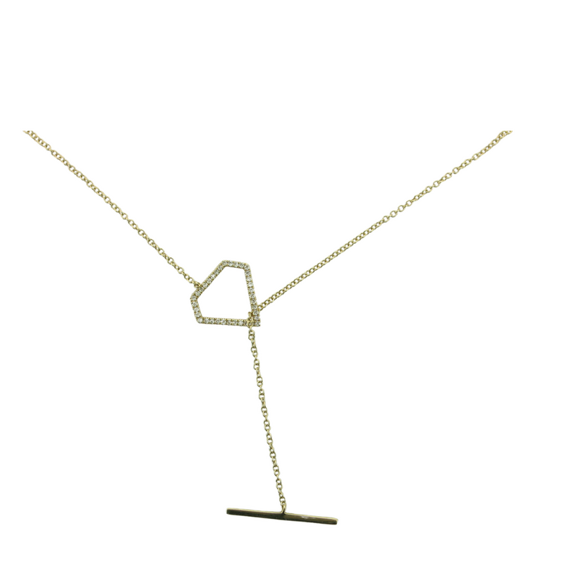 .11CTW DIAMOND SHAPE LARIAT