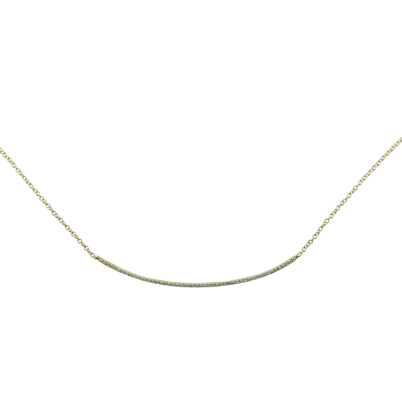 .13CTW SMILE NECKLACE