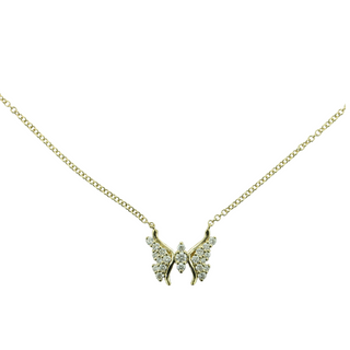 .24CTW BUTTERFLY NECKLACE