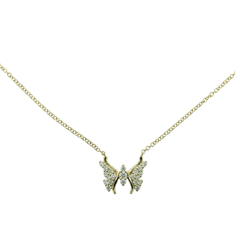 .24CTW BUTTERFLY NECKLACE