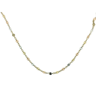 18" MIRROR 14K TRI NECKLACE