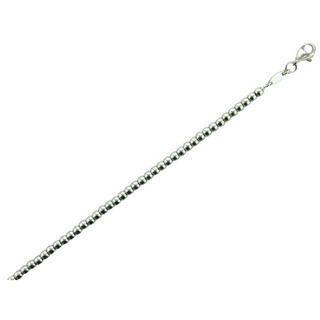 7" 3MM BEAD LINK 14KW BRACELET