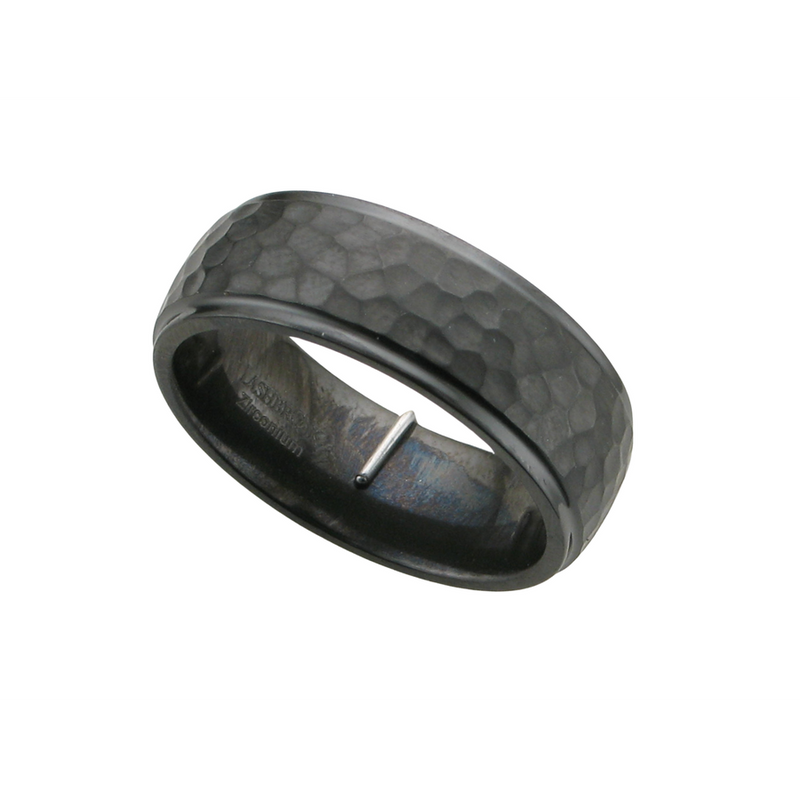 8MM BLK ZIRCONIUM BAND