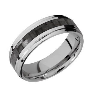 7MM TITANIUM W/3MM CARBON FIBER INLAY BAND